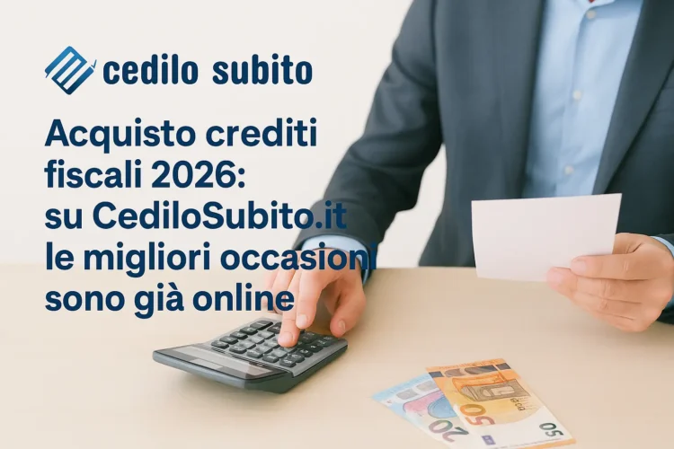 Acquisto crediti fiscali 2026